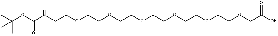 Boc-NH-PEG(5)-COOH(22atoMs) 化学構造式