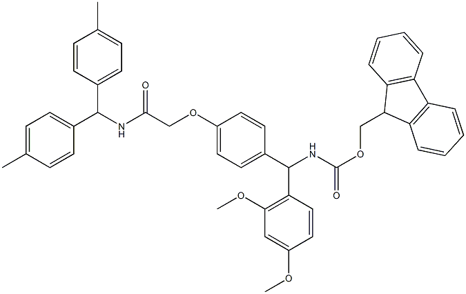 RINK AMIDE-MBHA RESIN, 431041-83-7, 结构式