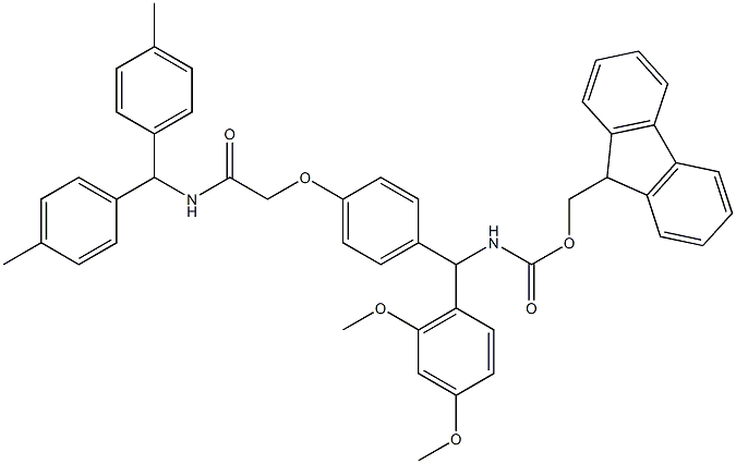 RINK AMIDE-MBHA RESIN 结构式