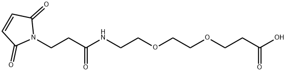 Mal-PEG2-COOH Structure