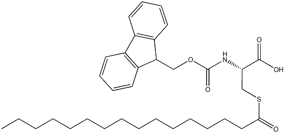 Fmoc-L-Cys(Palm)-OH 结构式