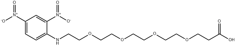 DNP-四聚乙二醇-羧酸, 858126-76-8, 结构式