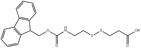 Fmoc-NH-ethyl-SS-propionic acid, 864235-83-6, 结构式