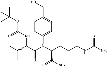 Boc-Val-Cit-PABA 结构式