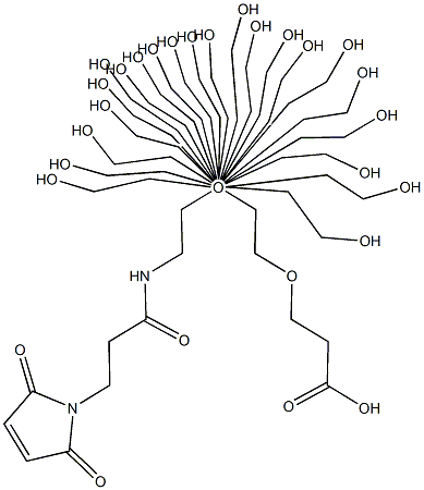 MALEIMIDE-NH-PEG24-CH2CH2COOH 结构式