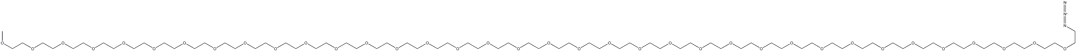聚乙二醇单甲醚叠氮化物, 89485-61-0, 结构式