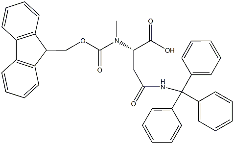 FMOC-N-ME-ASN(TRT)-OH, 941296-80-6, 结构式