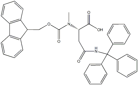 FMoc-N-Me-Asn(trt)-OH Structure