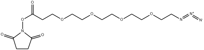 15-叠氮-4,7,10,13-四氧十五烷酸-N-琥珀酰亚胺基酯,944251-24-5,结构式