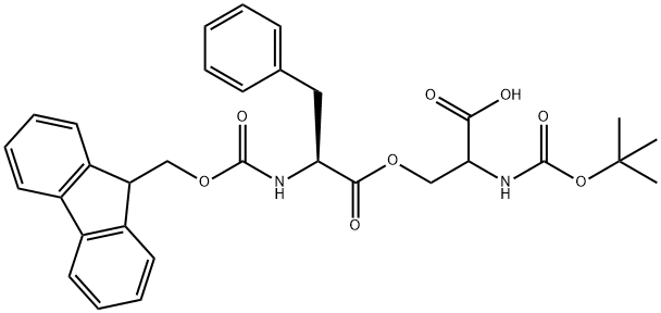 Boc-Ser(FMoc-Phe)-OH,944283-23-2,结构式