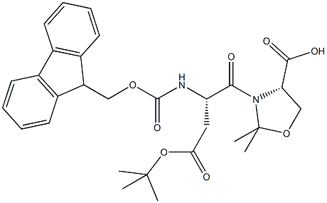 FMOC-ASP(OTBU)-SER(PSI-ME,MEPRO)-OH Struktur