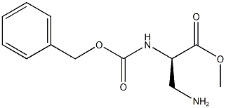 NA-Z-D-2,3-ジアミノプロピオン酸メチルエステル塩酸塩 化学構造式