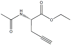 N-alpha-Acetyl-L-propargylglycine ethyl ester Structure