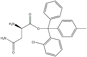 H-D-ASN-2-CHLOROTRITYL RESIN Structure