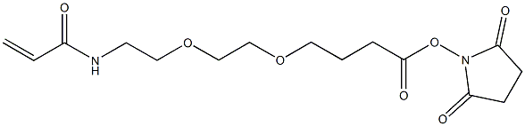 丙烯酰胺-聚乙二醇-琥珀酰亚胺琥珀酸酯, , 结构式