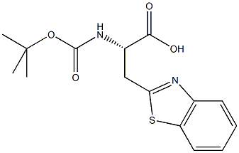 N-alpha-t-Butyloxycarbonyl-beta-(2-benzothiazolyl)-L-alanine, 1263045-14-2, 结构式