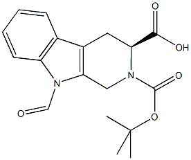 N-alpha-t-Butyloxycarbonyl-9-formyl-1,2,3,4-Tetrahydronorharman-L-3-carboxylic acid (solvate)