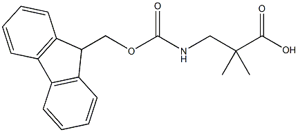 Fmoc-3-amino-2,2-dimethyl-propionic acid Struktur