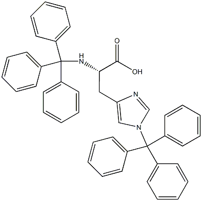 N-alpha-N-im-Bistrityl-L-histidine Structure