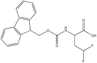 (R,S)-Fmoc-2-amino-4,4-difluoro-butyric acid Structure