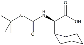 N-ALPHA-(T-BUTYLOXYCARBONYL)-D-CYCLOHEXYLGLYCINE DICYCLOHEXYLAMINE Structure