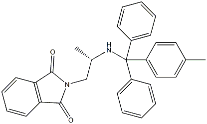 (S)-N-PHTHALOYL-1,2-DIAMINOPROPANE-TRITYL RESIN Struktur