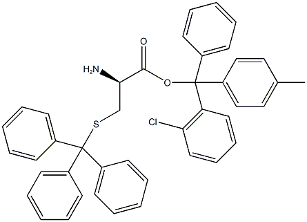 H-D-CYS(TRT)-2-CHLOROTRITYL RESIN Structure