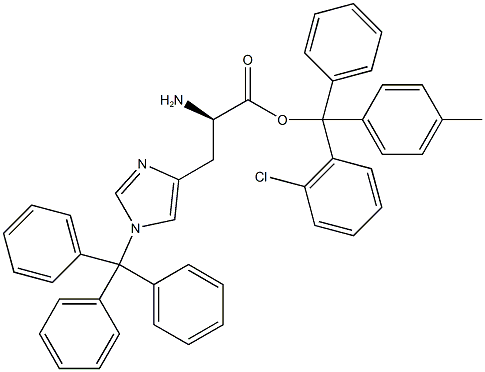 H-D-HIS(TRT)-2-CHLOROTRITYL RESIN Structure