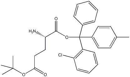H-GLU(OTBU)-2-CHLOROTRITYL RESIN, , 结构式