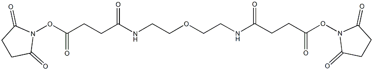alpha,omega-Di-succinimidyl ester poly(ethylene glycol) (PEG-MW 10.000 Dalton) Structure