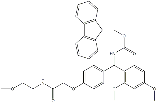 4-(2',4'-DIMETHOXYPHENYL-FMOC-AMINOMETHYL)PHENOXYACETAMIDO POLYETHYLENE GLYCOL RESIN