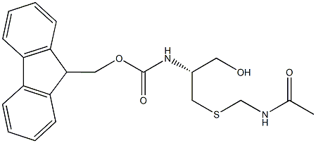 N-alpha-(9-Fluorenylmethyloxycarbonyl)-S-(acetyl-aminomethyl)-L-cysteinol Structure