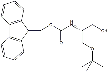 N-alpha-(9-Fluorenylmethyloxycarbonyl)-O-t-butyl-L-serinol Structure