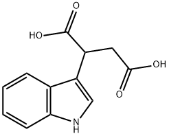 2-(1H-吲哚-3-基)琥珀酸 结构式