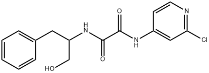 N-(2-chloropyridin-4-yl)-N'-(1-hydroxy-3-phenylpropan-2-yl)oxamide Struktur