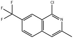 1-Chloro-3-methyl-7-(trifluoromethyl)isoquinoline,1206980-22-4,结构式