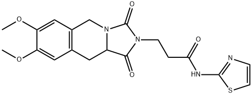 3-(7,8-dimethoxy-1,3-dioxo-10,10a-dihydro-5H-imidazo[1,5-b]isoquinolin-2-yl)-N-(1,3-thiazol-2-yl)propanamide Structure