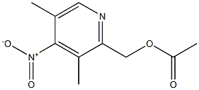 2-acetyloxymethyl-3,5-dimethyl-4-nitropyridine Struktur