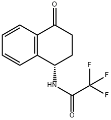 (S)-2,2,2-trifluoro-N-(4-oxo-1,2,3,4-tetrahydronaphthalen-1-yl)acetamide,1443242-57-6,结构式