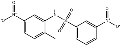 N-(2-methyl-5-nitrophenyl)-3-nitrobenzenesulfonamide Struktur