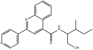 N-(1-hydroxy-3-methylpentan-2-yl)-2-pyridin-4-ylquinoline-4-carboxamide Structure