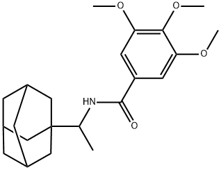 N-[1-(1-adamantyl)ethyl]-3,4,5-trimethoxybenzamide Structure