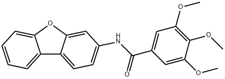 N-dibenzofuran-3-yl-3,4,5-trimethoxybenzamide,329198-05-2,结构式