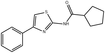 N-(4-phenyl-1,3-thiazol-2-yl)cyclopentanecarboxamide