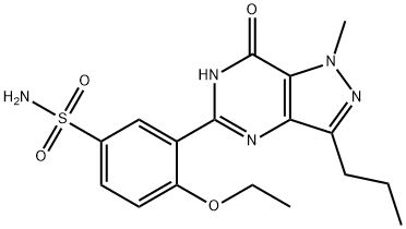 4-ethoxy-3-(1-methyl-7-oxo-3-propyl-4H-pyrazolo[4,3-d]pyrimidin-5-yl)benzenesulfonamide Structure