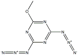 2,4-diazido-6-methoxy-1,3,5-triazine Structure