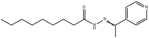 N-[(Z)-1-pyridin-4-ylethylideneamino]nonanamide Structure
