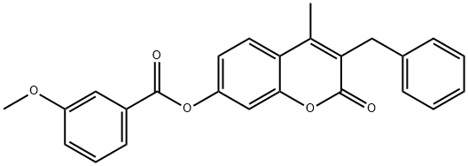 670244-68-5 (3-benzyl-4-methyl-2-oxochromen-7-yl) 3-methoxybenzoate