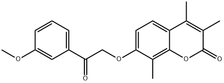 7-[2-(3-methoxyphenyl)-2-oxoethoxy]-3,4,8-trimethylchromen-2-one|