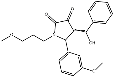 (4E)-4-[hydroxy(phenyl)methylidene]-5-(3-methoxyphenyl)-1-(3-methoxypropyl)pyrrolidine-2,3-dione|